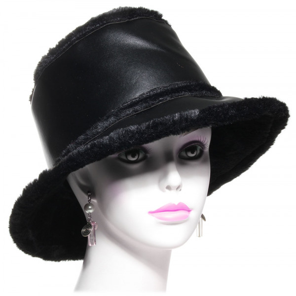chapeau pluie grand bord noir