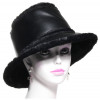 chapeau pluie grand bord noir