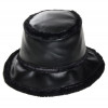 chapeau polyuréthane noir