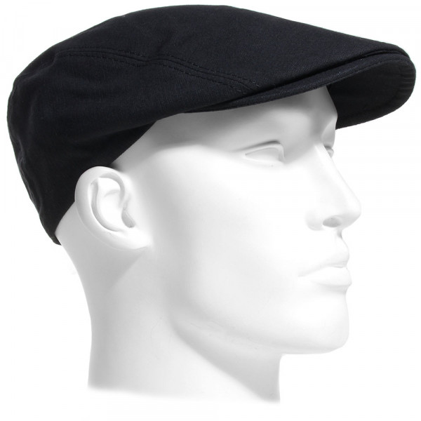 casquette plate 100% coton coloris noir