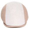 béret bicolore beige