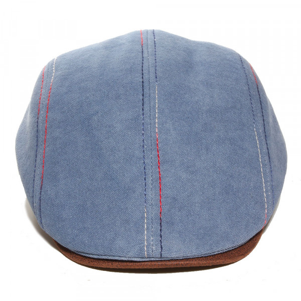 casquette plate coton jeans