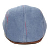 casquette plate coton jeans