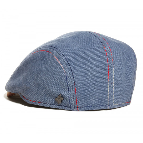 casquette anglaise coton bleu jeans