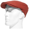 casquette plate d'été en coton de coloris rouille