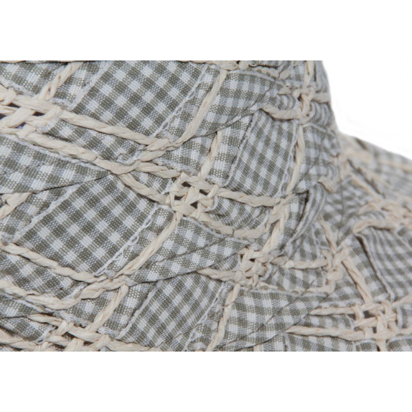 Chapeau enfant ruban vert olive