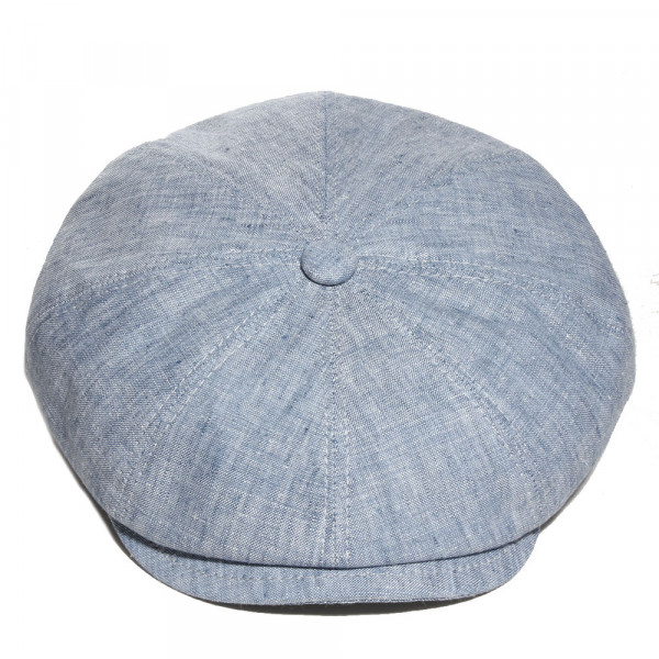 casquette en lin bleu ciel