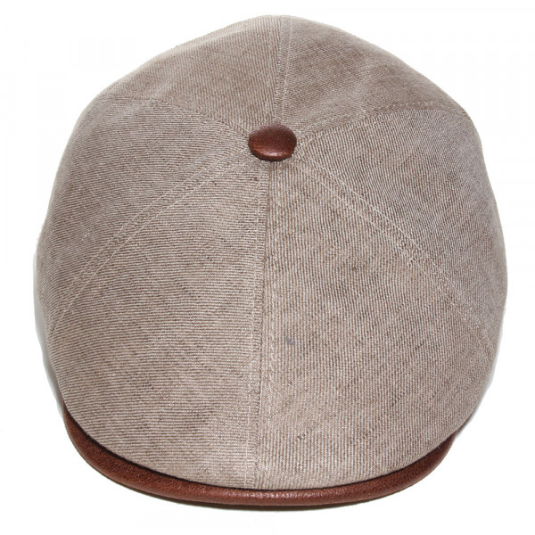 béret 6 pans avec bouton