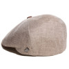 béret lin beige avec logo