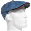 béret pour homme en lin coloris bleu