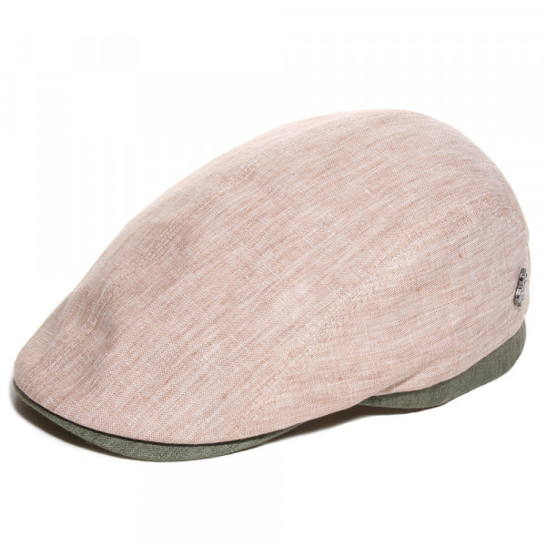 béret en lin bicolore