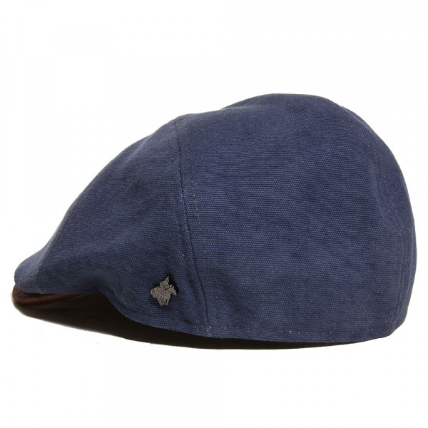 Arrière de casquette en canvas bleu océan