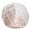 casquette plate en lin beige