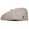 Profil de casquette gavroche beige en lin
