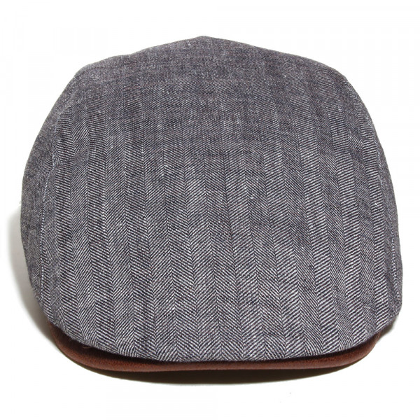 Face de casquette plate Hill chevron gris