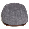 Face de casquette plate Hill chevron gris