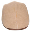 Face de casquette plate canvas beige