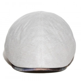 casquette lin couleur naturel