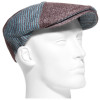 casquette laine mi-saison taupe et turquoise