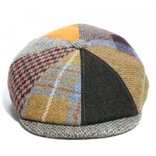 Face de casquette gavroche patchwork 8 pans