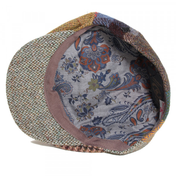 Doublure coton de casquette gavroche patchwork