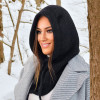 cagoule femme coloris noir