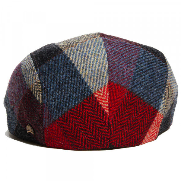 casquette à carreaux multicolore