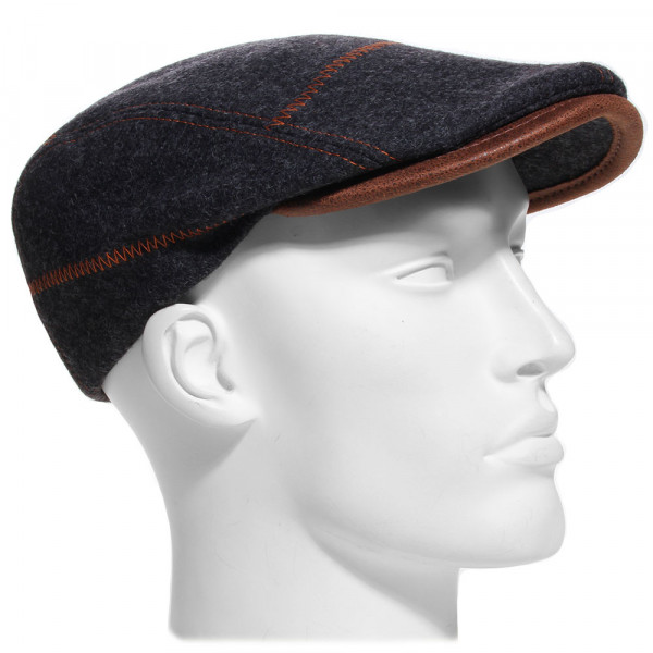 Casquette Daffy en laine vierge noire – Hats & Brothers