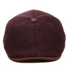 casquette oxford laine bordeaux