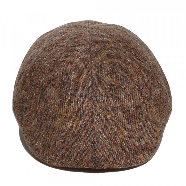 béret bec de canard tweed marron