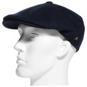 casquette laine cachemire bleu marine