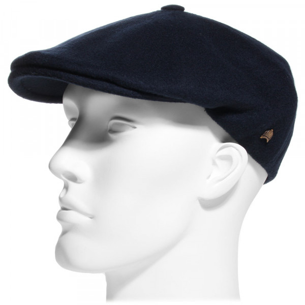 Casquette Oxford en laine et cachemire bleu marine – Hats & Brothers