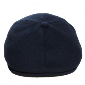 casquette cachemire bleu marine