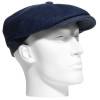 casquette gavroche en laine bleu marine