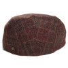 Arrière de casquette plate en laine et cachemire marron