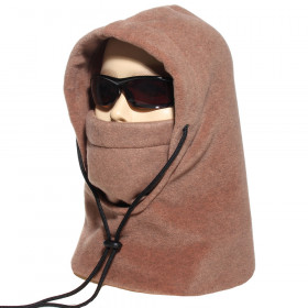 cagoule polaire coloris tabac