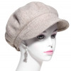 Casquette gavroche femme en laine vierge beige – Hats & Brothers