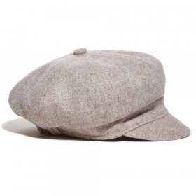 casquette gavroche laine beige