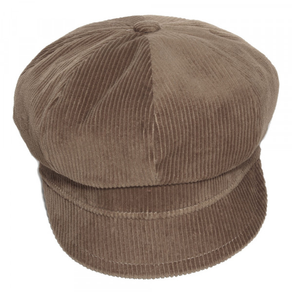 casquette femme velours beige