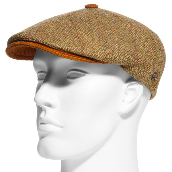Casquette Oxford en Harris Tweed moutarde – Hats & Brothers