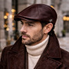 Casquette Broker en Cuir Marron – Hats & Brothers