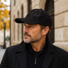 Casquette Baseball Cuir Nappa Wax Noir – Hats & Brothers