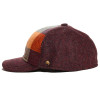 Casquette baseball laine bordeaux vue de profil