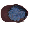 Doublure fantaisie de la casquette baseball laine bordeaux