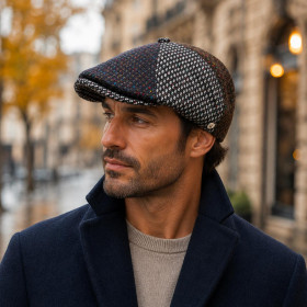 Casquette Oxford Patchwork Laine Vierge Tricolore Lilio – Via Lorenzo