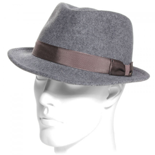 Chapeau Fedora Bailey Wynn gris Pewter en laine LiteFelt