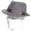 Chapeau Fedora Bailey Wynn gris Pewter en laine LiteFelt