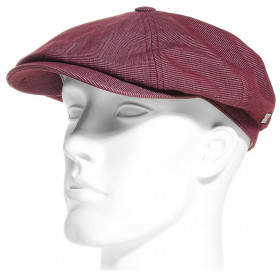 Casquette gavroche Bailey Britten Port en coton bordeaux
