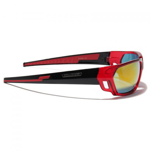 lunette de soleil sport rouge transparent