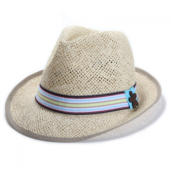 Chapeau paille naturelle pour enfant
